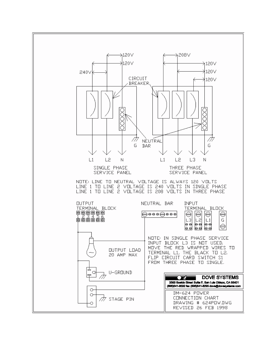 Dove Systems DM 624 RM User Manual | Page 7 / 7