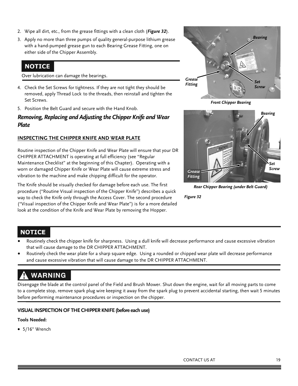 DR Power Chipper User Manual | Page 19 / 32
