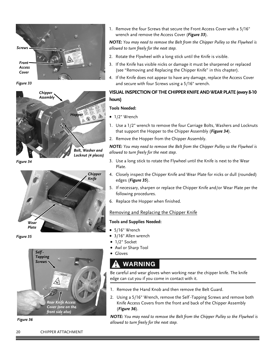 DR Power Chipper User Manual | Page 20 / 32