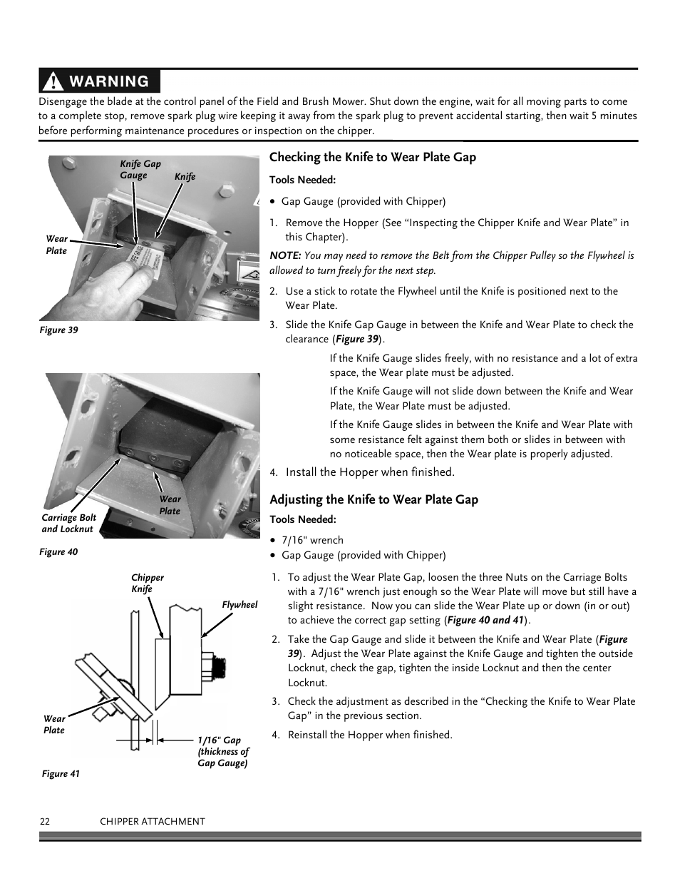 DR Power Chipper User Manual | Page 22 / 32