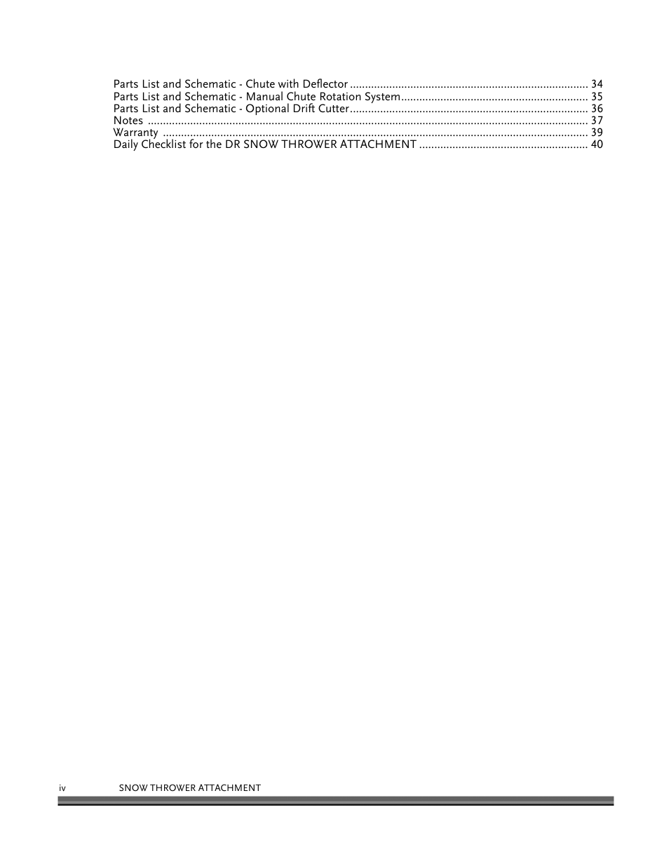 DR Power 30 Snow Thrower User Manual | Page 4 / 44