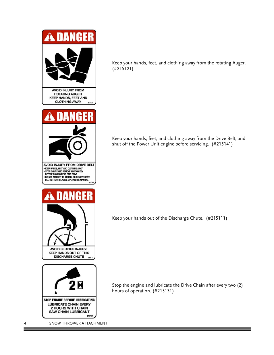DR Power 30 Snow Thrower User Manual | Page 8 / 44