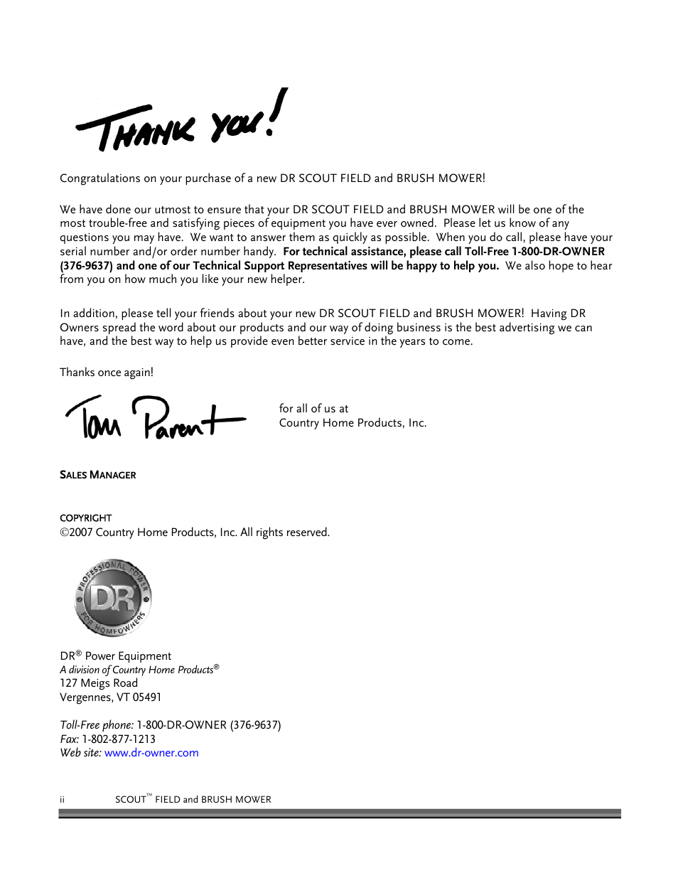 DR Power Scout 8.25 (January 2007 and Later) User Manual | Page 2 / 54