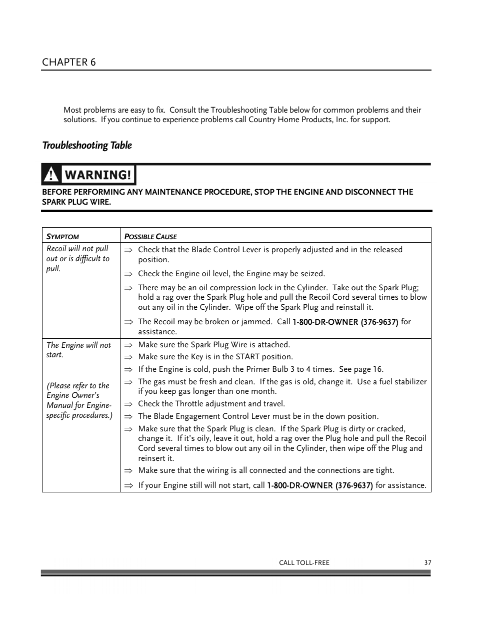 Troubleshooting, Chapter 6, Troubleshooting table | DR Power Scout 8.25 (January 2007 and Later) User Manual | Page 41 / 54