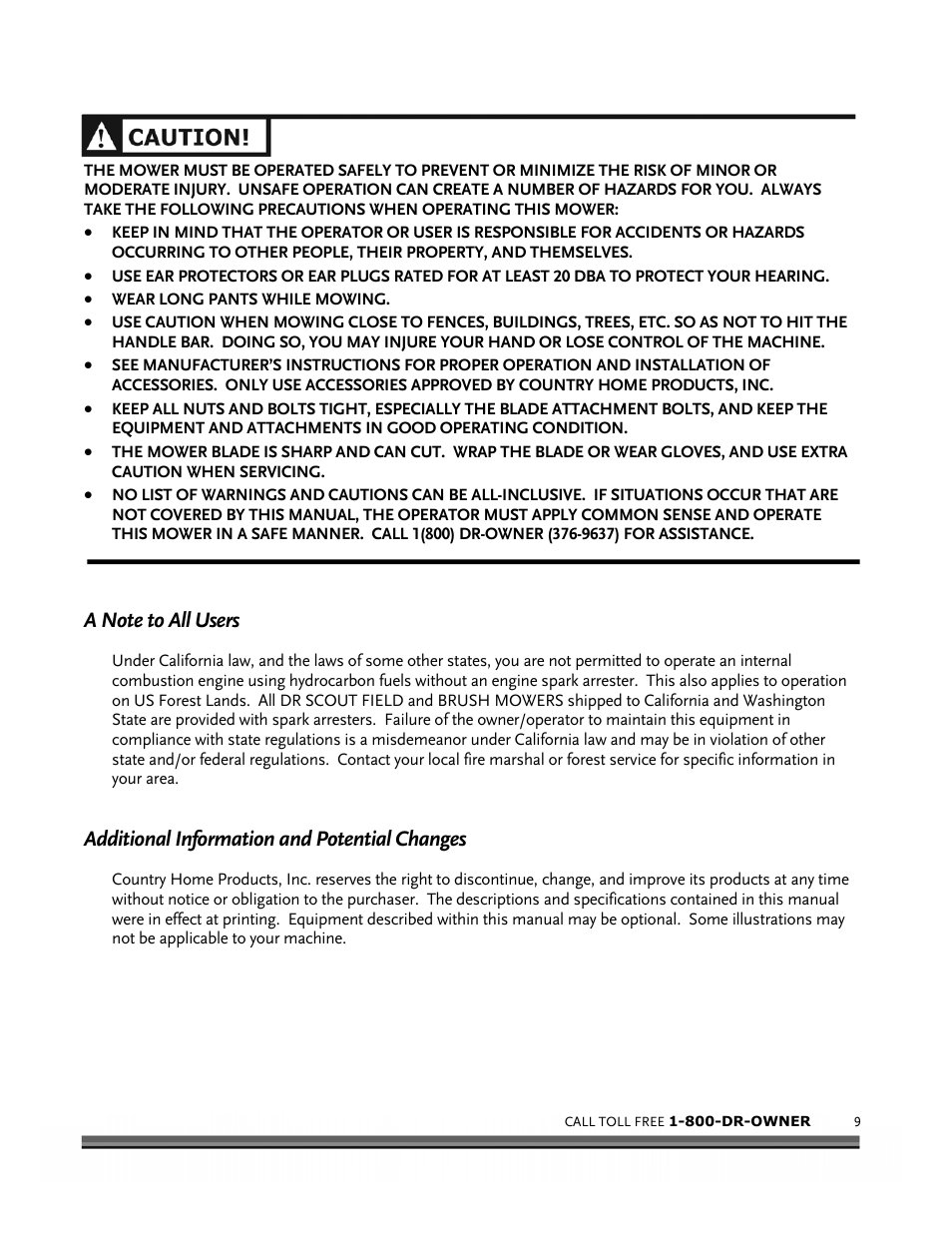 Additional information and potential changes | DR Power Scout 8.25 (September 2005 - December 2006) User Manual | Page 13 / 50