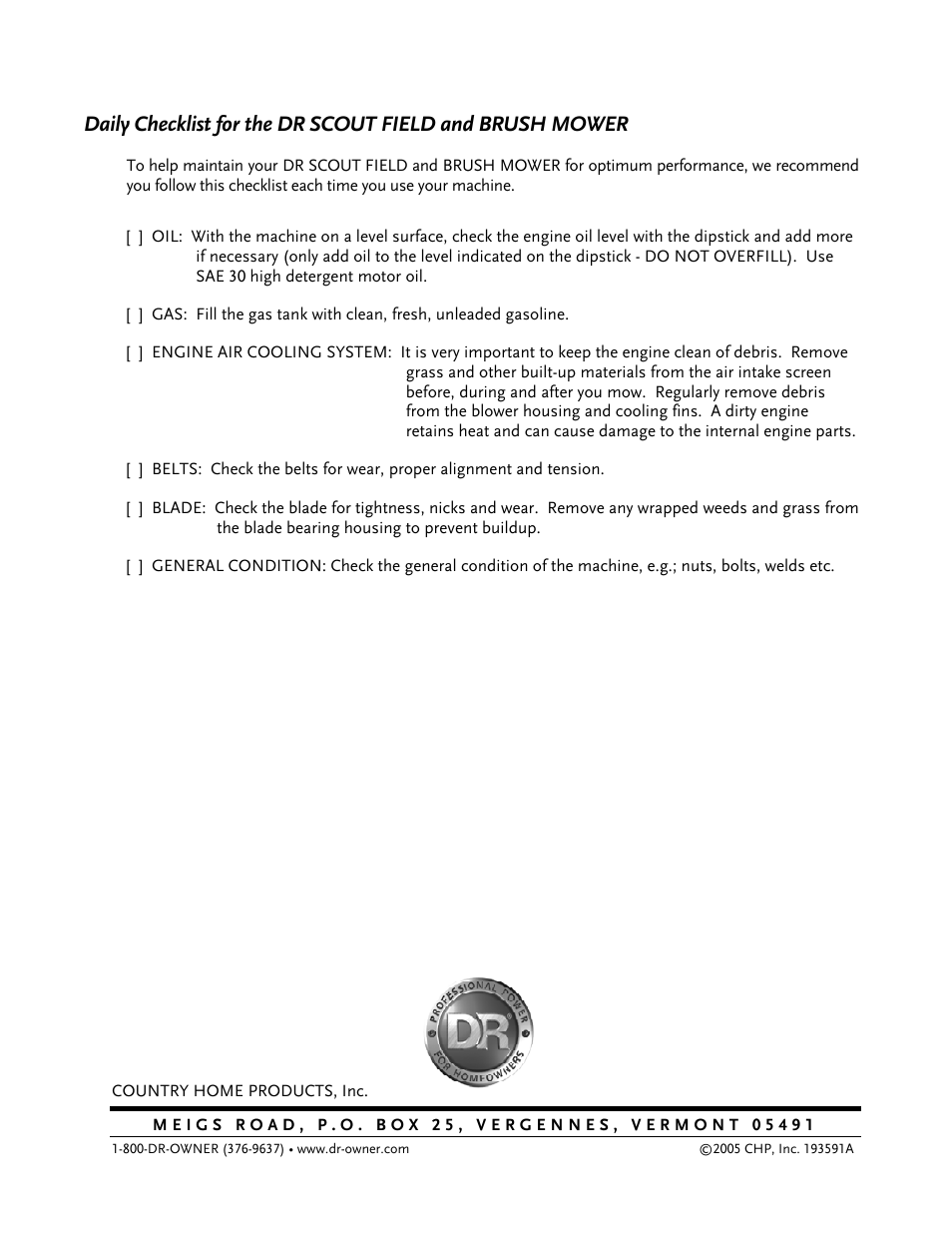 DR Power Scout 8.25 (September 2005 - December 2006) User Manual | Page 50 / 50