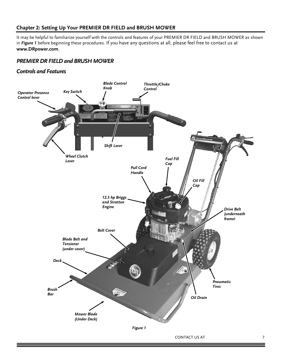 DR Power Walk-behind 12.5 Premier User Manual | Page 7 / 32