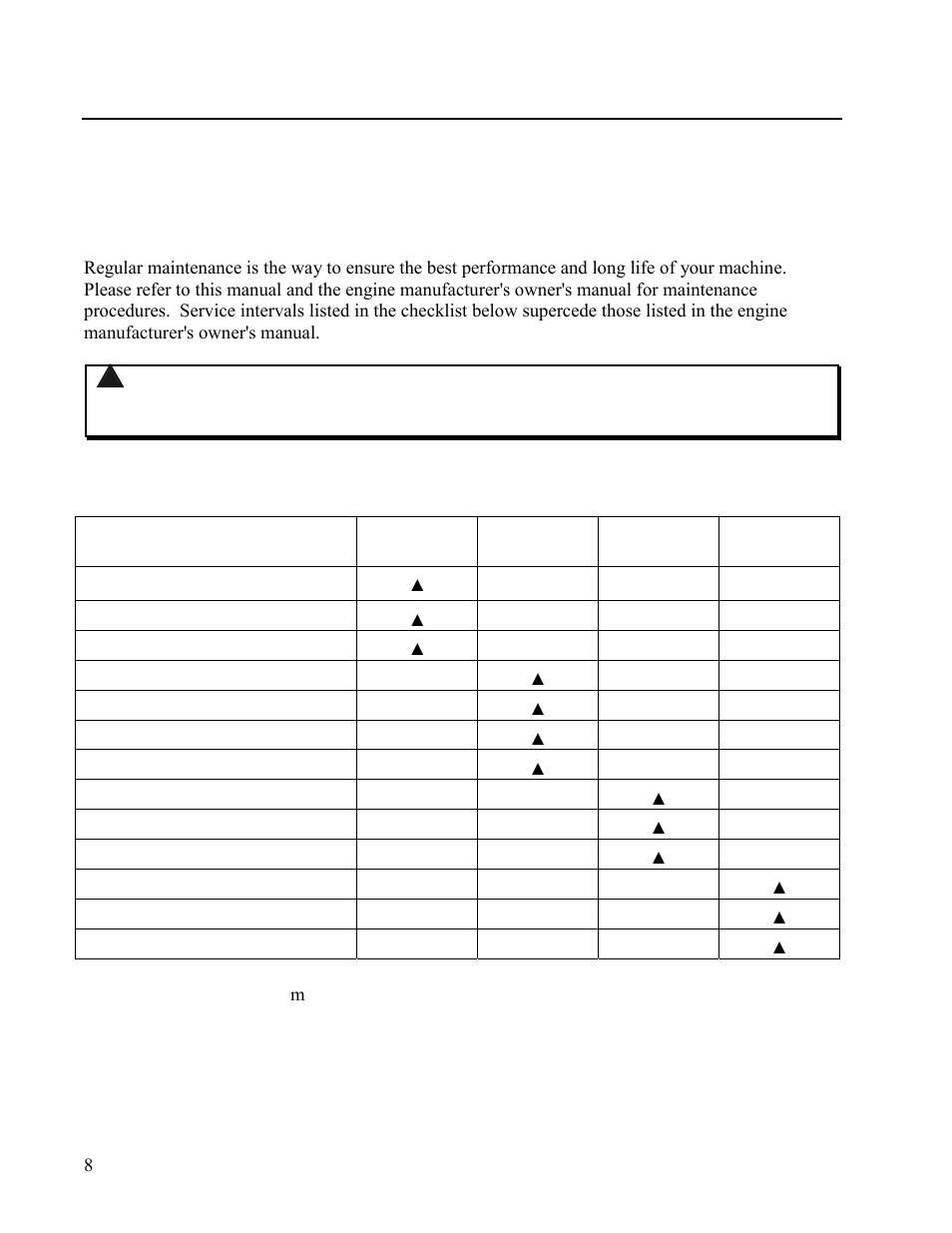 General maintenance, Regular maintenance check list, The engine on your dr® may not have a preclean | Egular, Aintenance, Heck | DR Power Walk-behind 13 - 17 HP (May 2001 - February 2003) User Manual | Page 14 / 36