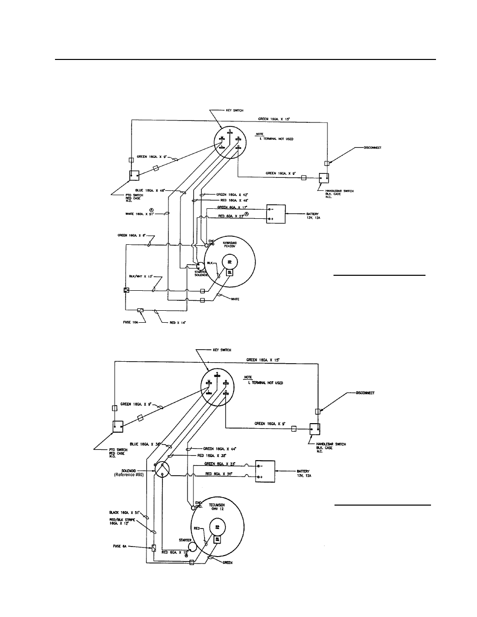 Wiring diagrams | DR Power Walk-behind 8 - 15 HP (1998 - 2001) User Manual | Page 35 / 40