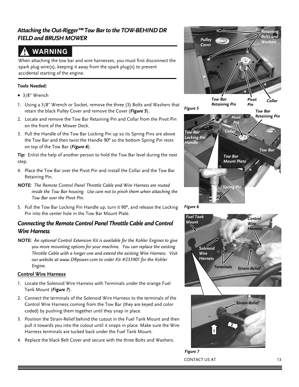 DR Power Tow Behind Premier 12.5hp B&S User Manual | Page 13 / 40