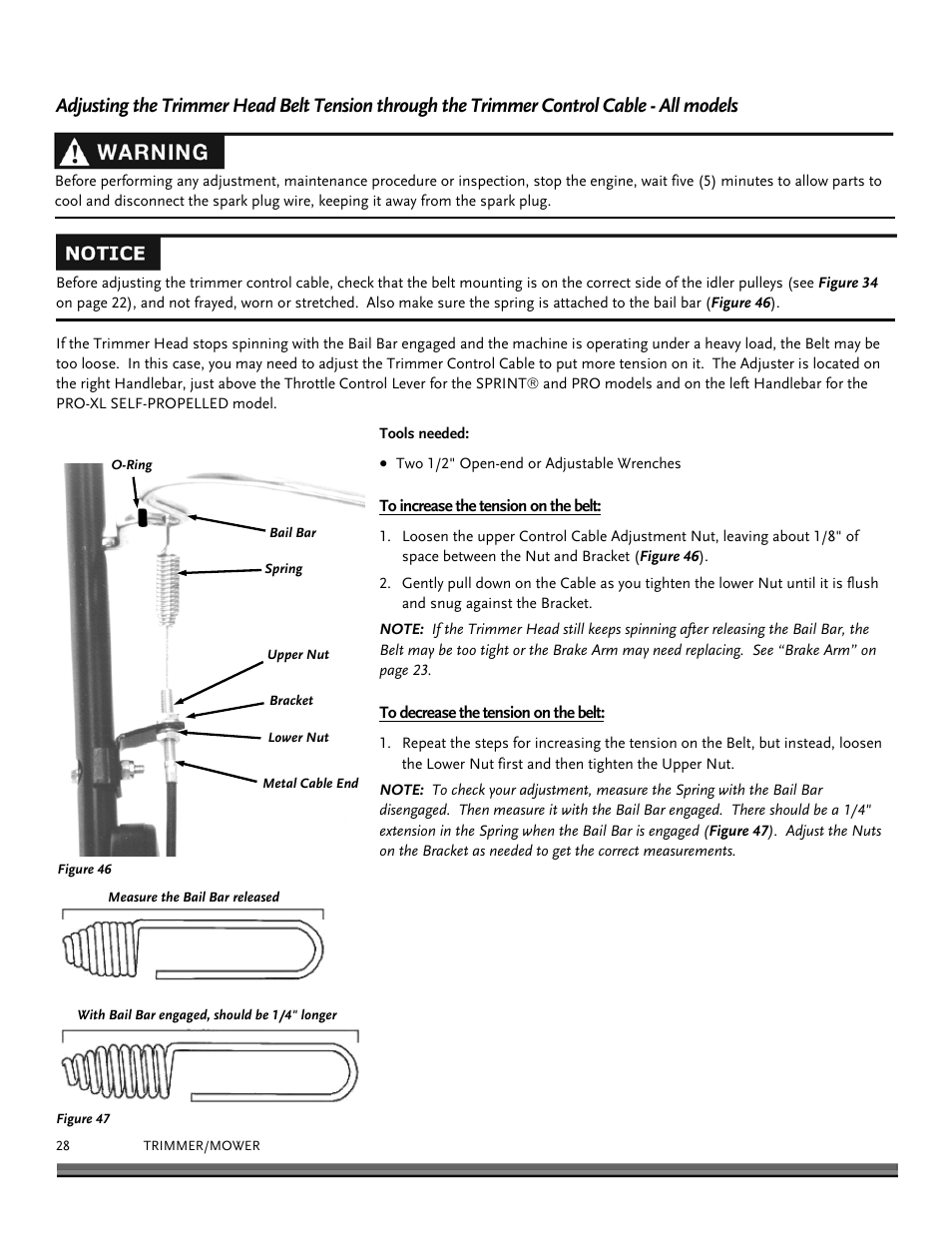 DR Power Self-Propelled 6.75 Pro-XL (September 2010 - April 2013) User Manual | Page 28 / 48