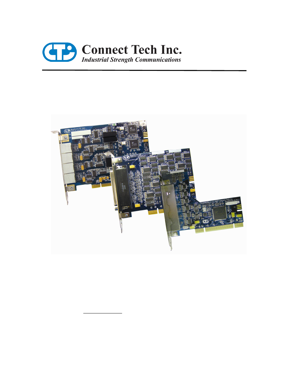Connect Tech BLUESTORM UNIVERSAL PCI CTIM-00015 User Manual | 25 pages