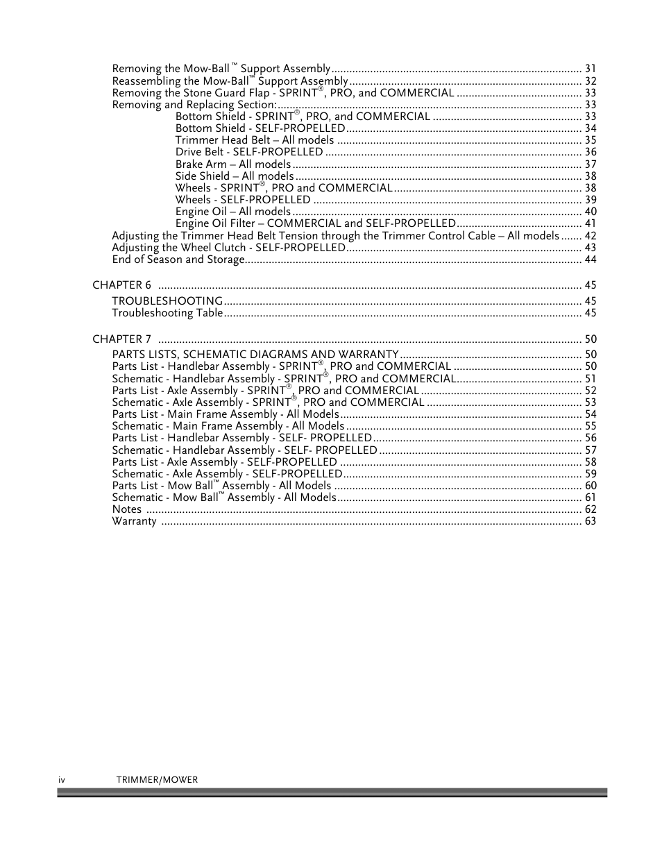 DR Power Self-Propelled 6.75 (2004 - September 2010) User Manual | Page 4 / 68