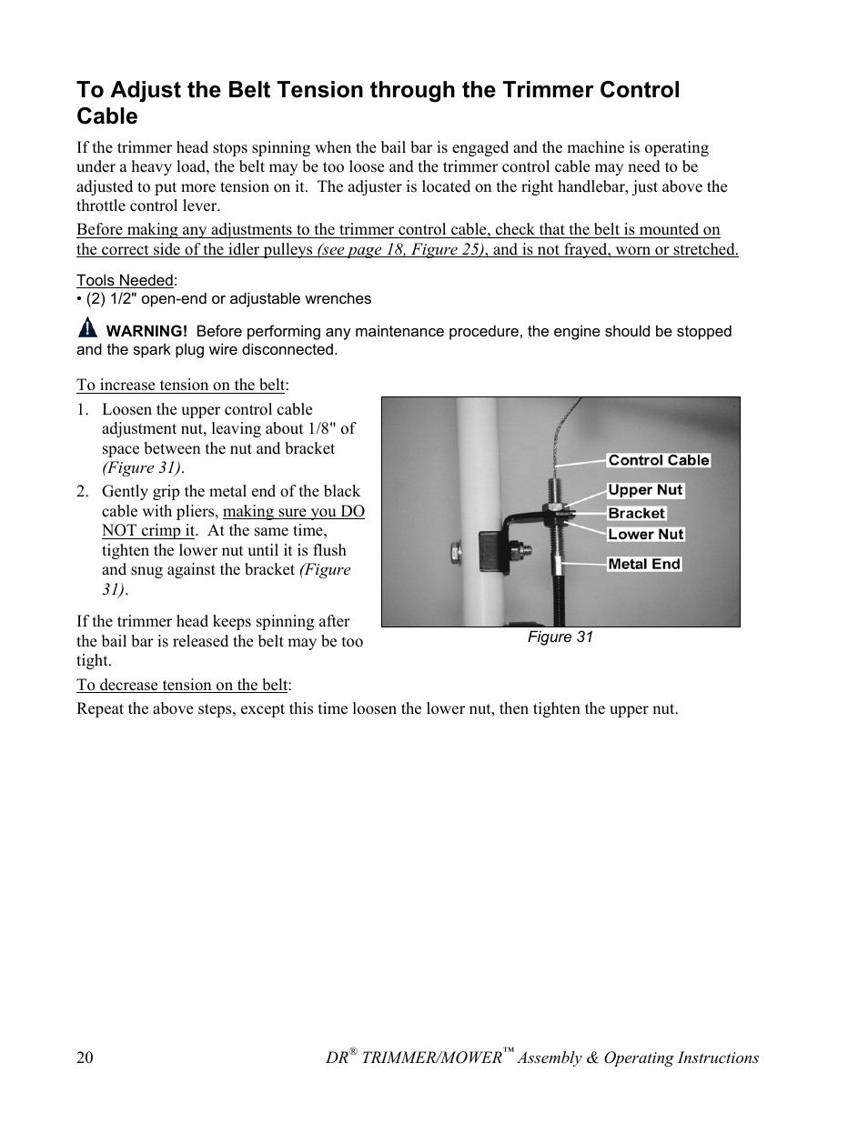 DR Power Sprint (2000 - 2004) User Manual | Page 26 / 36