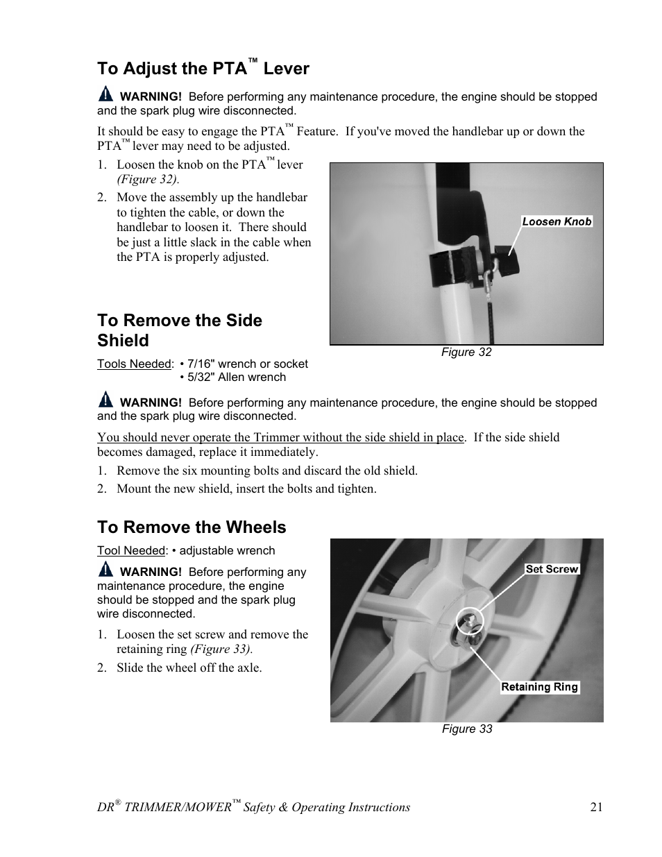 Lever | DR Power Sprint (2000 - 2004) User Manual | Page 27 / 36