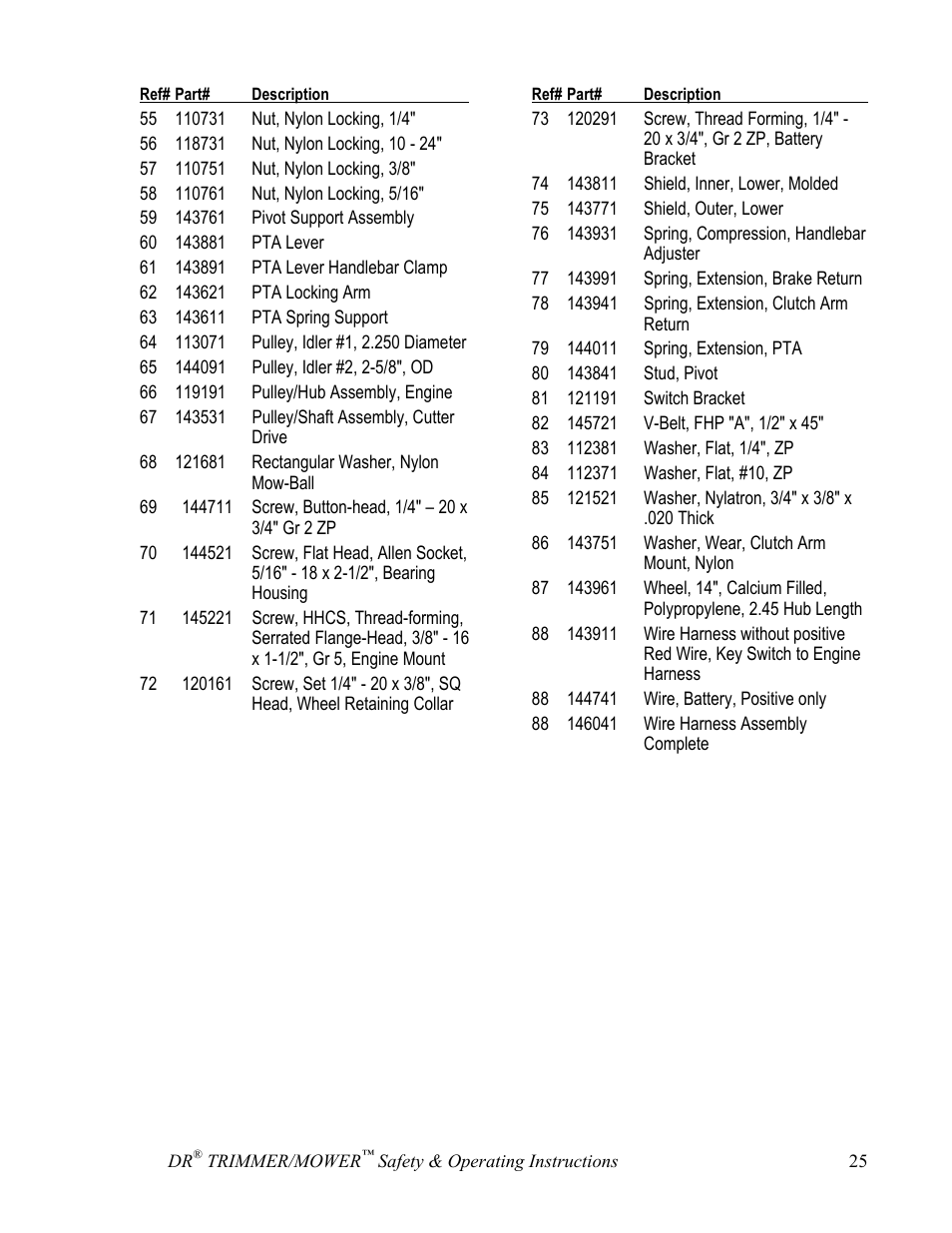 DR Power Sprint (2000 - 2004) User Manual | Page 31 / 36