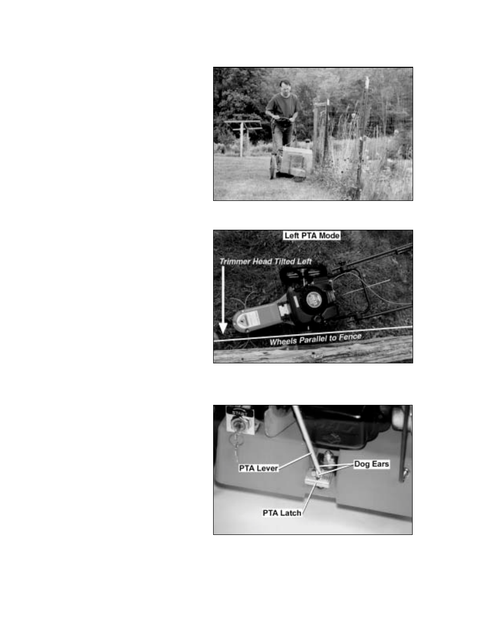 Using the parallel trimming action \(pta™\) fea, Using the parallel trimming action (pta, Feature | DR Power Walk-Behind Pro (2000 - 2001) User Manual | Page 18 / 48