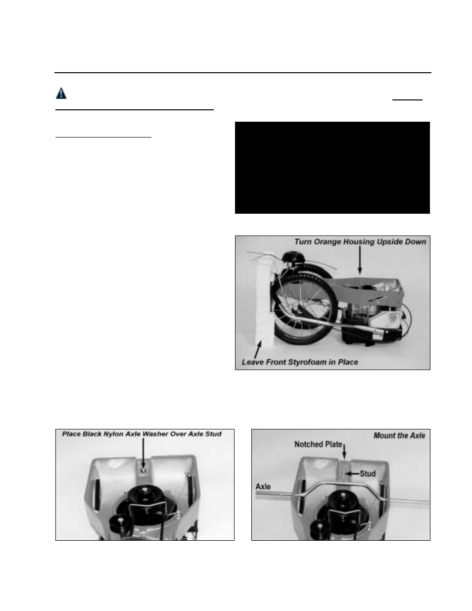 Assembly, Warning | DR Power Walk-Behind Pro (1985 - 2000) User Manual | Page 11 / 44