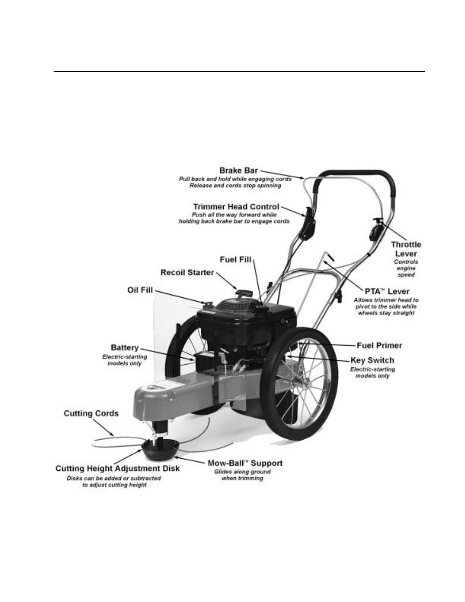 Controls & features | DR Power Walk-Behind Pro (1985 - 2000) User Manual | Page 16 / 44