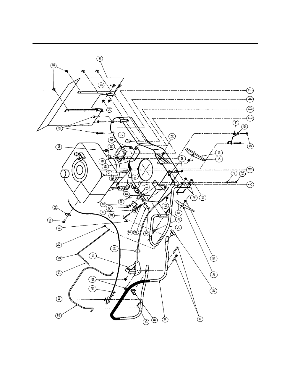 Schematic drawings | DR Power Walk-Behind Pro (1985 - 2000) User Manual | Page 42 / 44