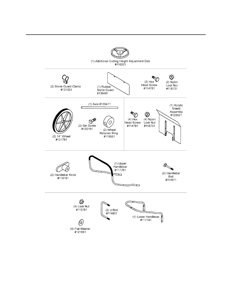 Assembly components | DR Power Sprint (1985 - 2000) User Manual | Page 10 / 40