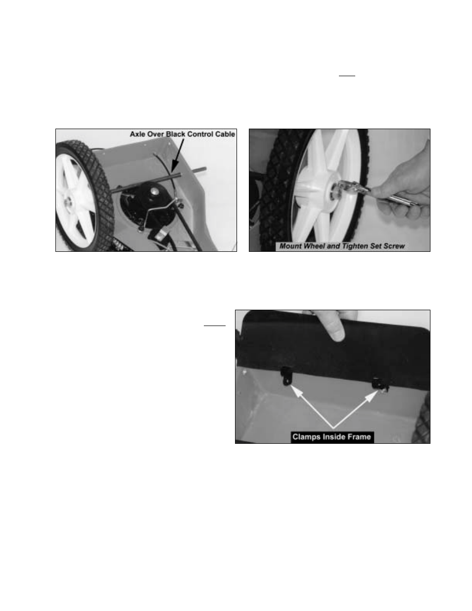 Step 2: attach the rubber stone guard, Step 3: set the machine upright | DR Power Sprint (1985 - 2000) User Manual | Page 12 / 40