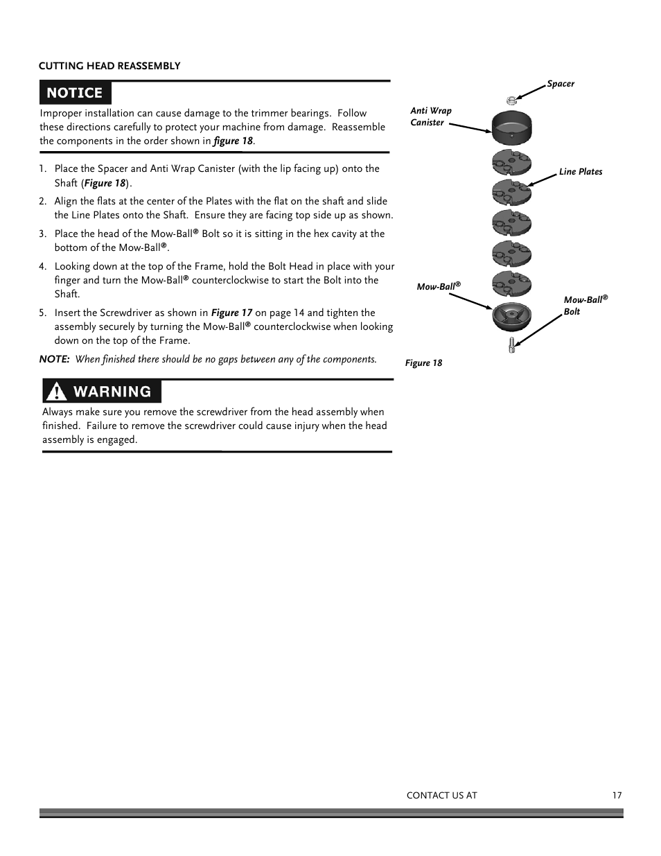 DR Power Premier 6.5fpt Kohler User Manual | Page 17 / 32
