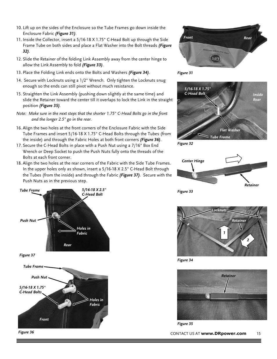 DR Power Tow-Behind 9.59 Premier (September 2014 - Present) User Manual | Page 15 / 44