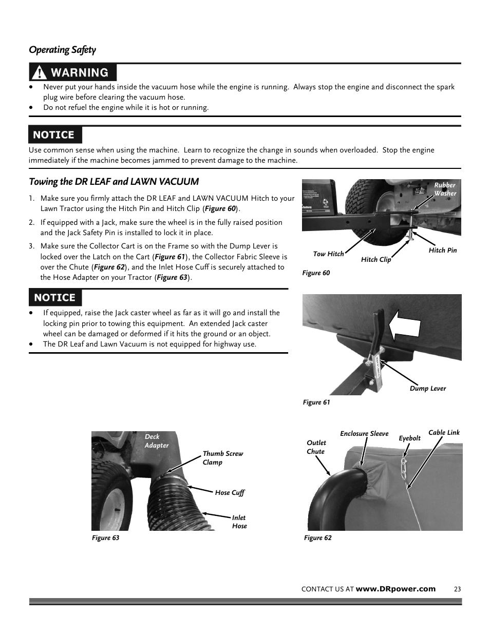 DR Power Tow-Behind 9.59 Premier (September 2014 - Present) User Manual | Page 23 / 44