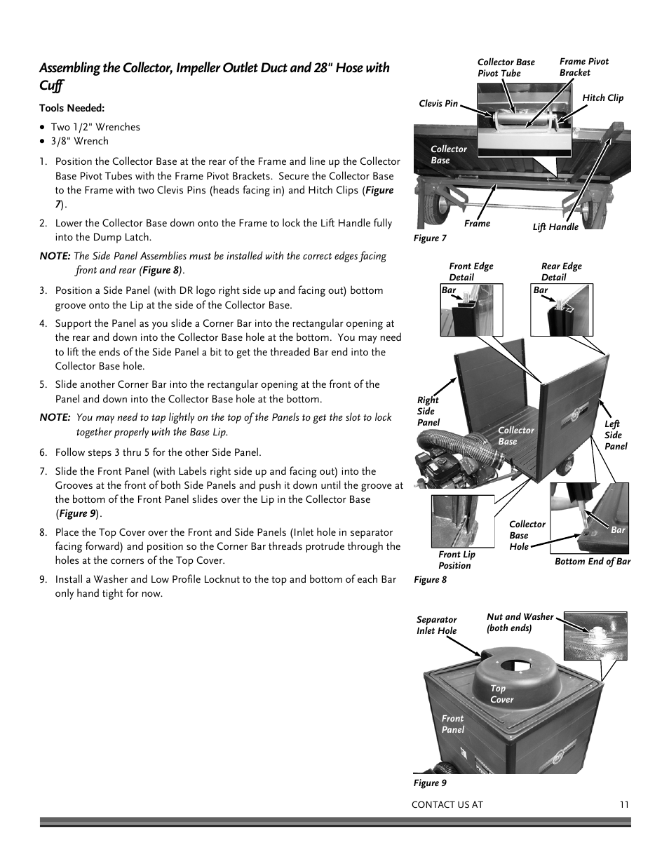 DR Power Tow-Behind 13.74 Pro-XL (August 2010 - August 2014) User Manual | Page 11 / 44