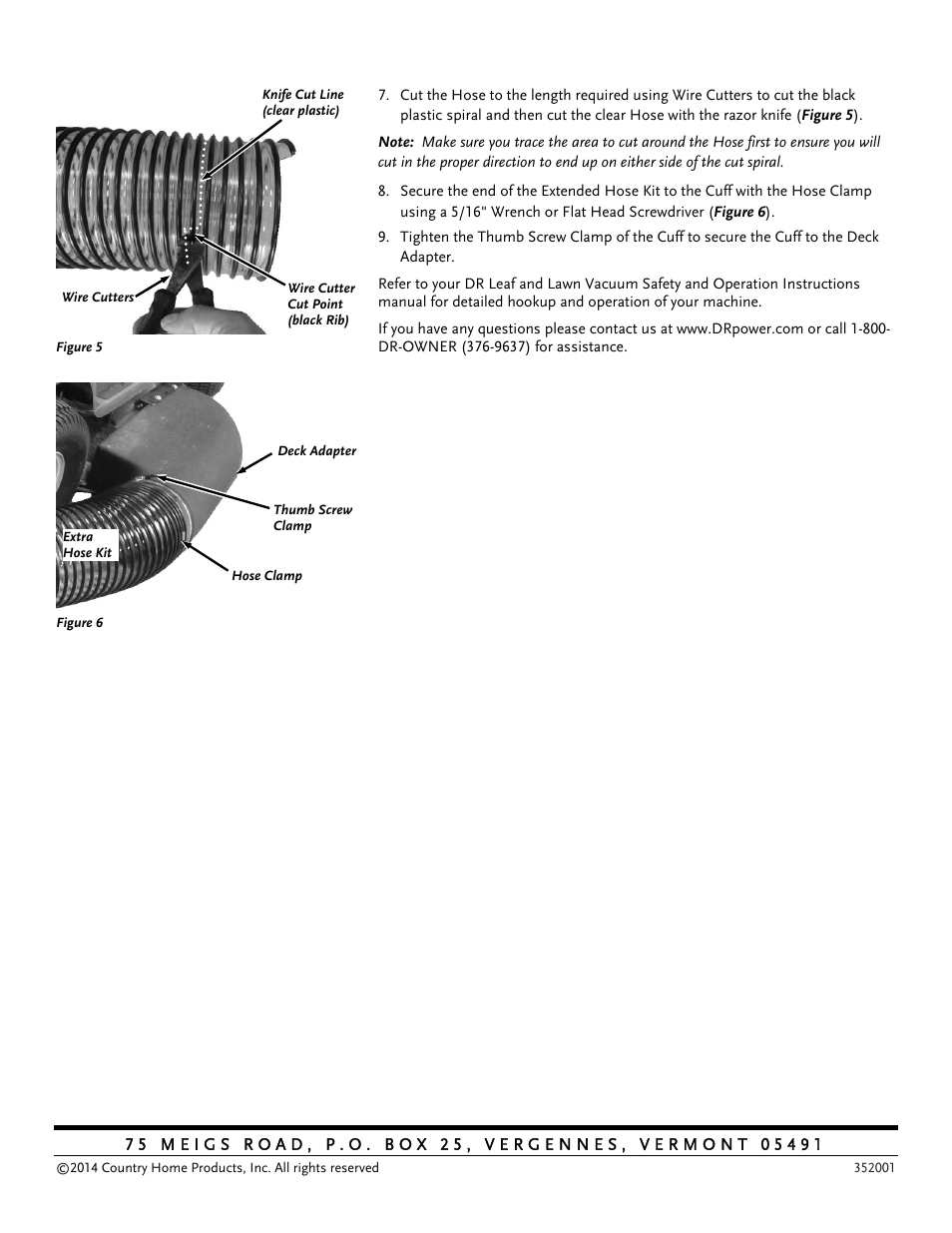 DR Power Tow-Behind Extra Hose Kit (September 2014 - Present) User Manual | Page 2 / 2