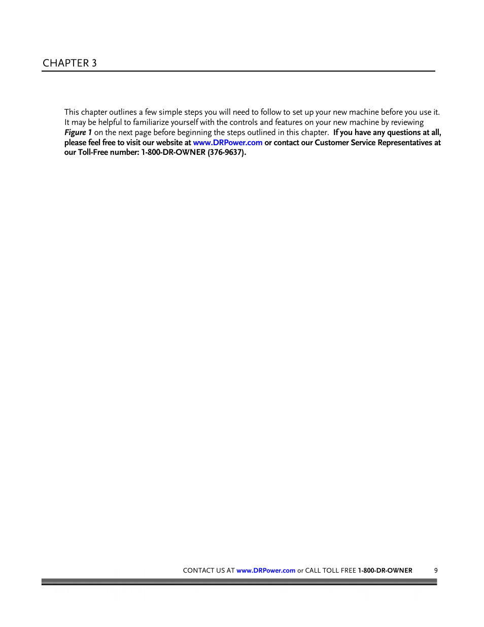 Setting up your dr leaf and lawn vacuum, Chapter 3 | DR Power Tow-Behind 8.00 Premier (Pre-August 2010) User Manual | Page 13 / 72