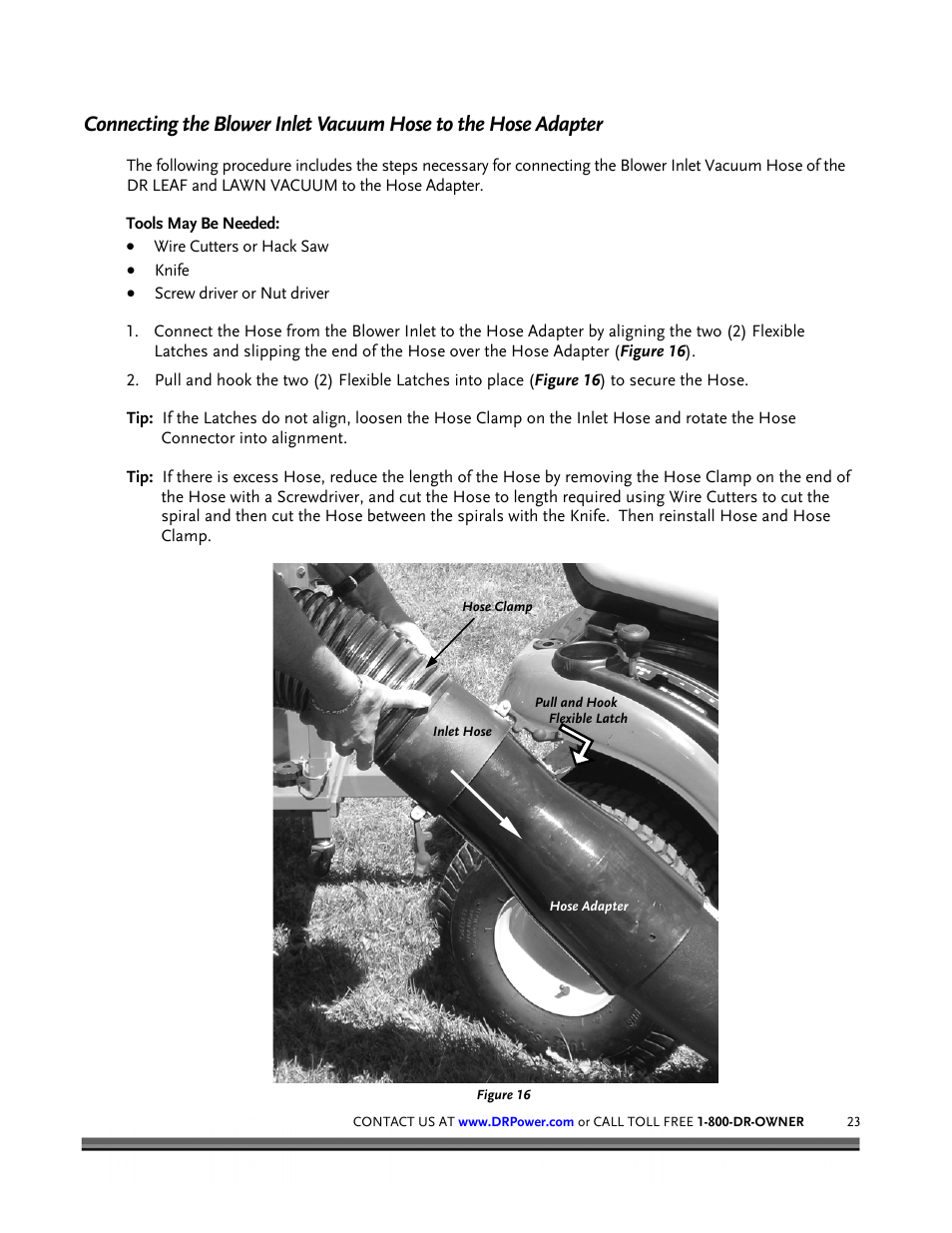 DR Power Tow-Behind 8.00 Premier (Pre-August 2010) User Manual | Page 27 / 72