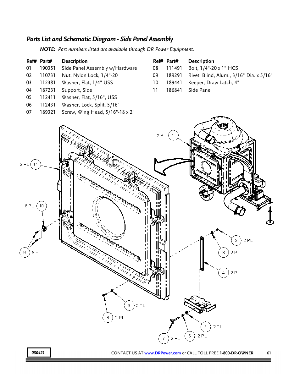 DR Power Tow-Behind 8.00 Premier (Pre-August 2010) User Manual | Page 65 / 72