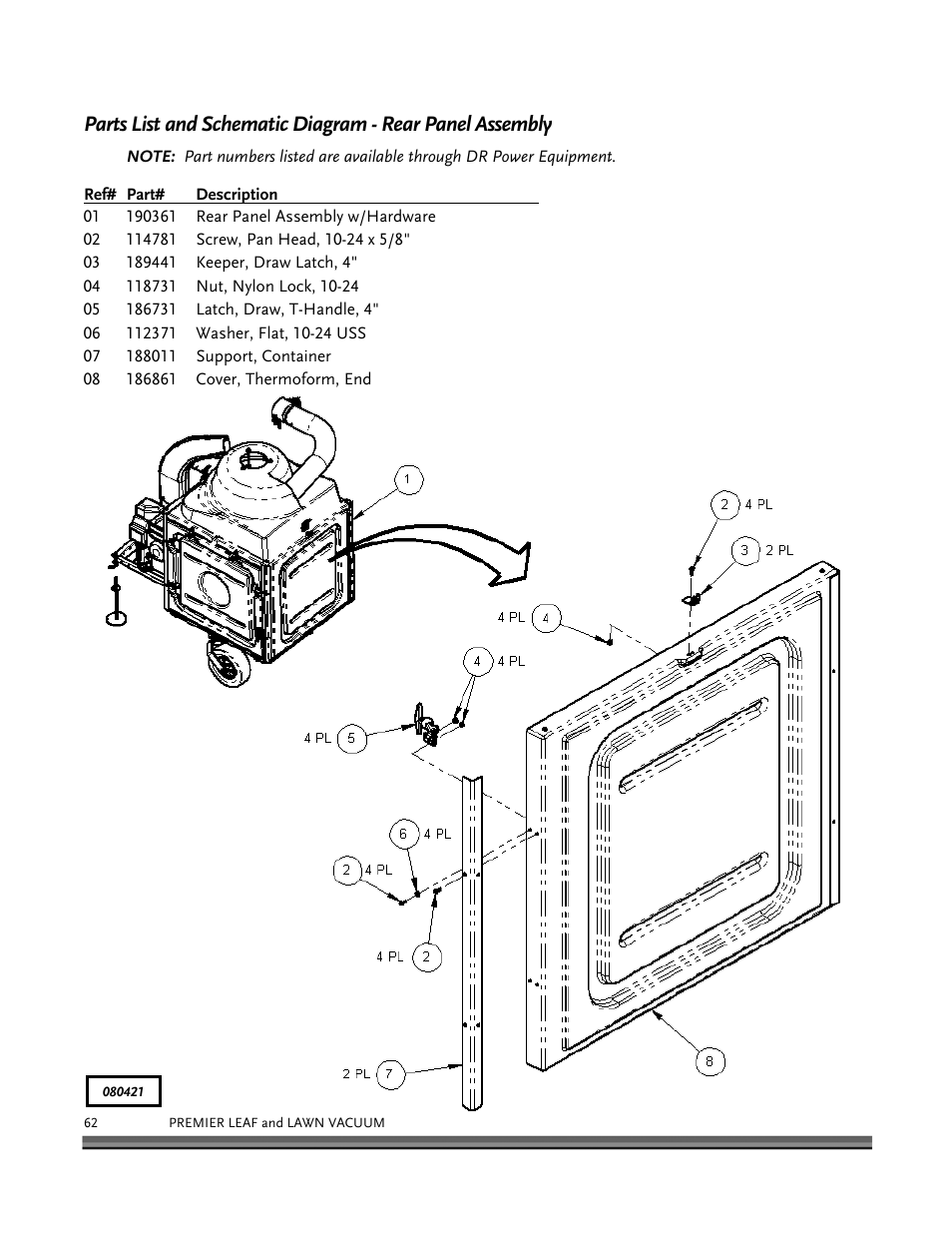 DR Power Tow-Behind 8.00 Premier (Pre-August 2010) User Manual | Page 66 / 72