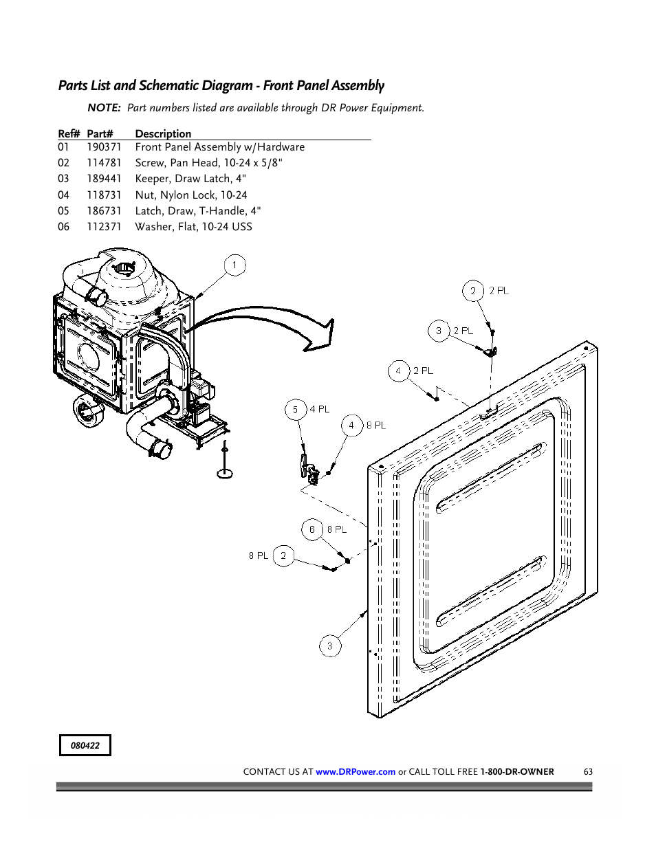 DR Power Tow-Behind 8.00 Premier (Pre-August 2010) User Manual | Page 67 / 72