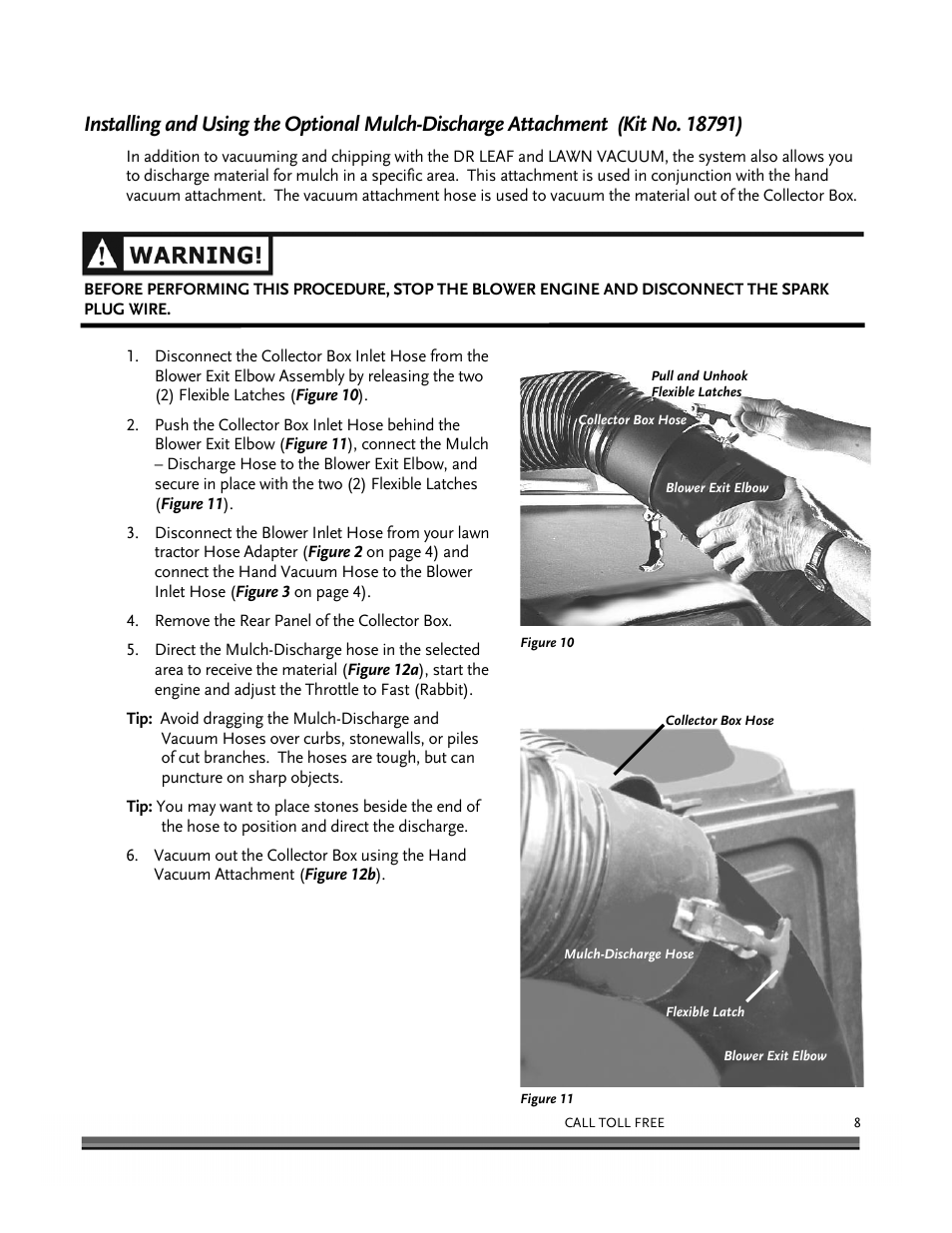 DR Power Tow-Behind Vacuum Hose (Pre-August 2010) User Manual | Page 11 / 32