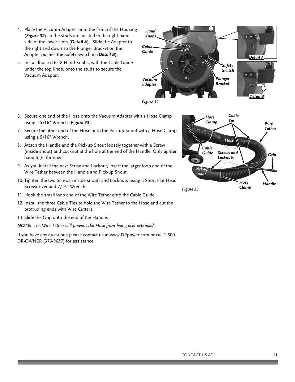 DR Power Walk-Behind 11.50 fpt (August 2010 - Present) User Manual | Page 21 / 32