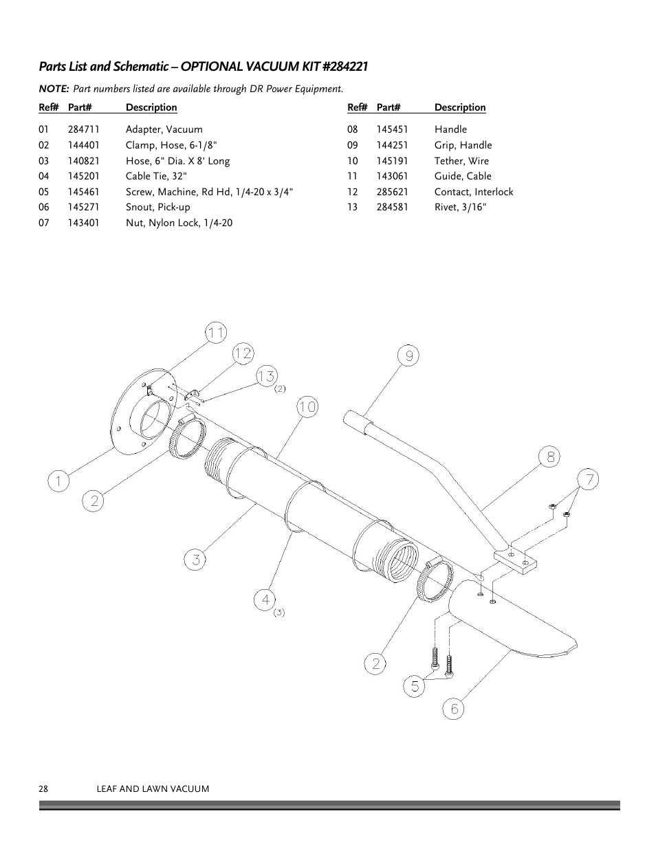 DR Power Walk-Behind 11.50 fpt (August 2010 - Present) User Manual | Page 28 / 32