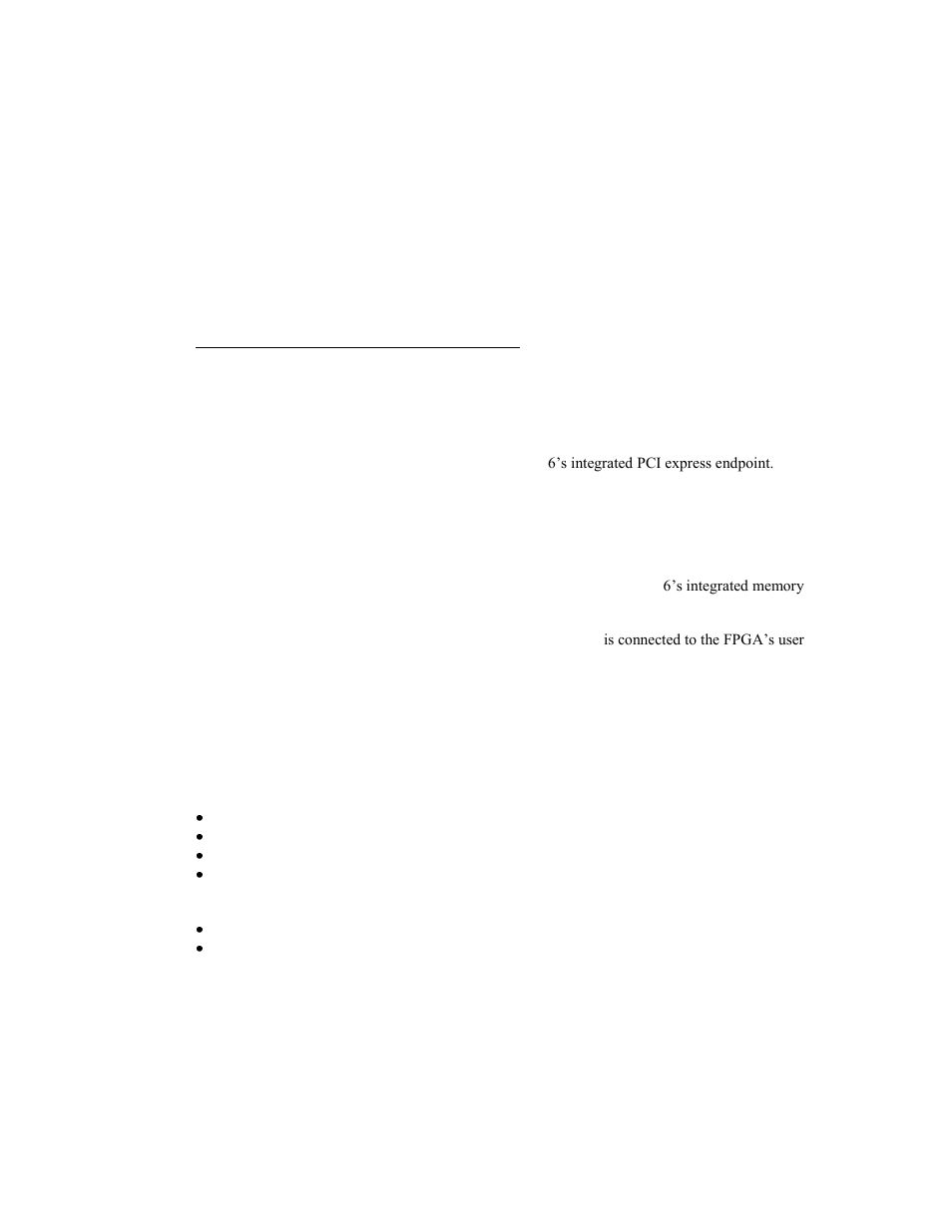 Hardware description, Fpga, Description | Pci express bus, Memory & flash, Low pin count fmc interface | Connect Tech CTIM-00060 User Manual | Page 7 / 25