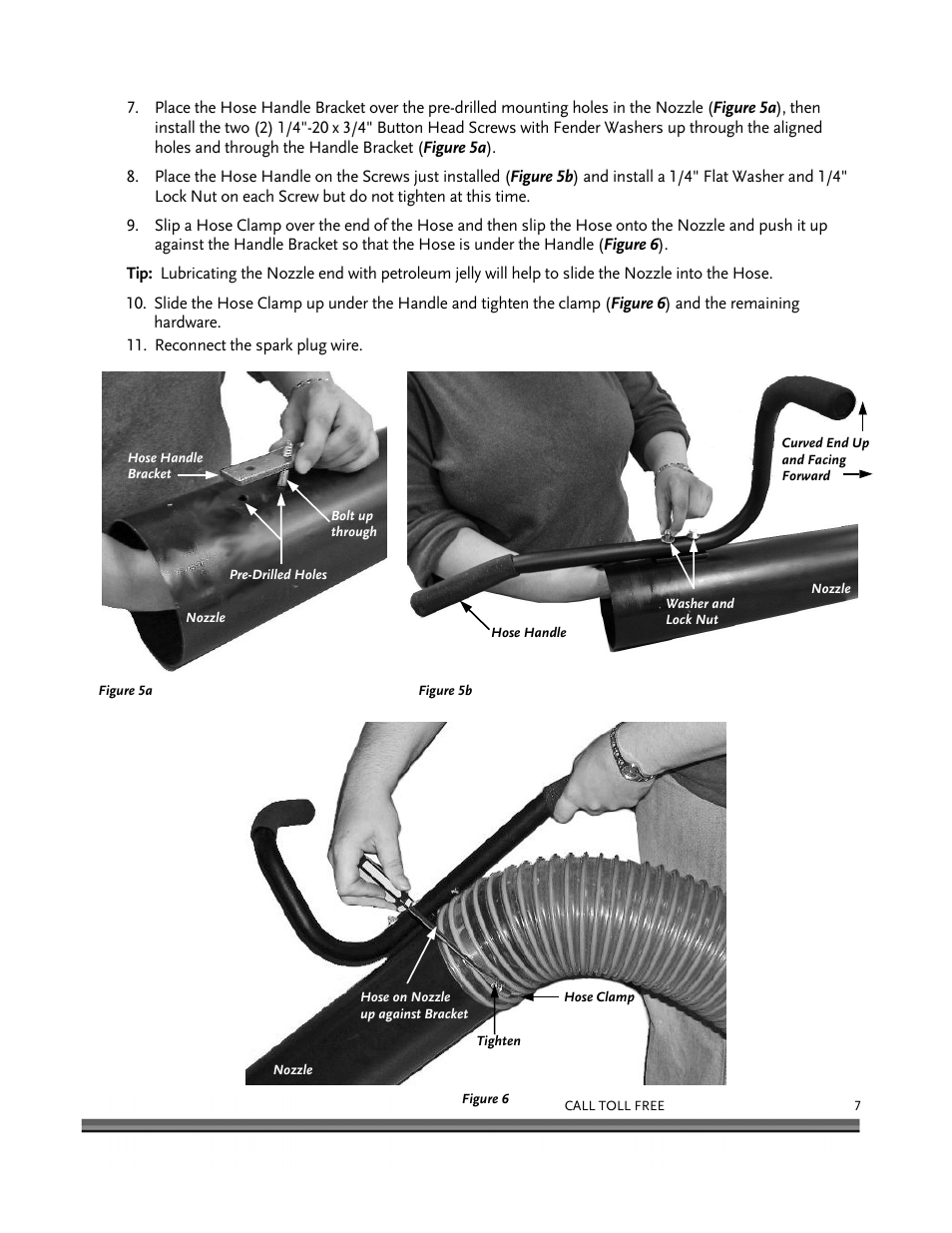 DR Power Walk-Behind On Board Vacuum Hose (July 2010 and Prior) User Manual | Page 11 / 16