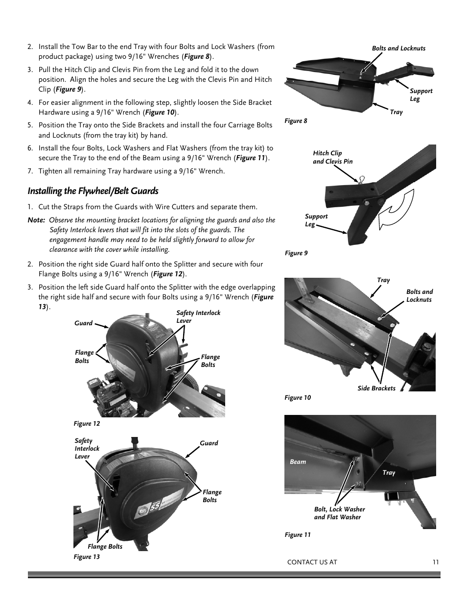 Installing the flywheel/belt guards | DR Power RapidFire 5.5 HP Subaru (July 2013 - Present) Operating Manual User Manual | Page 11 / 32
