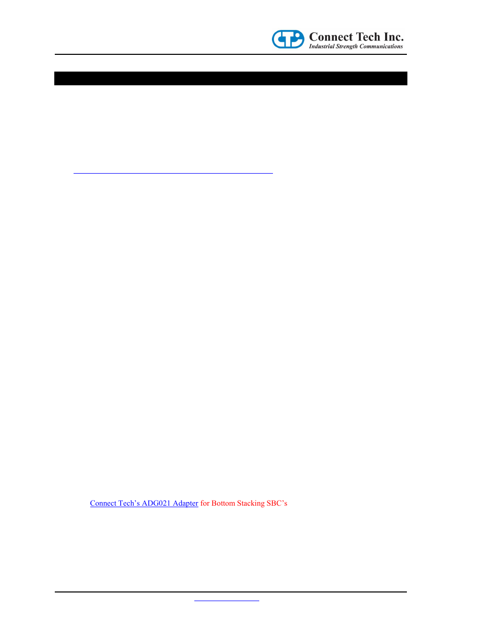 Pci/104-express sbc compatibility | Connect Tech CTIM-00054 User Manual | Page 8 / 10