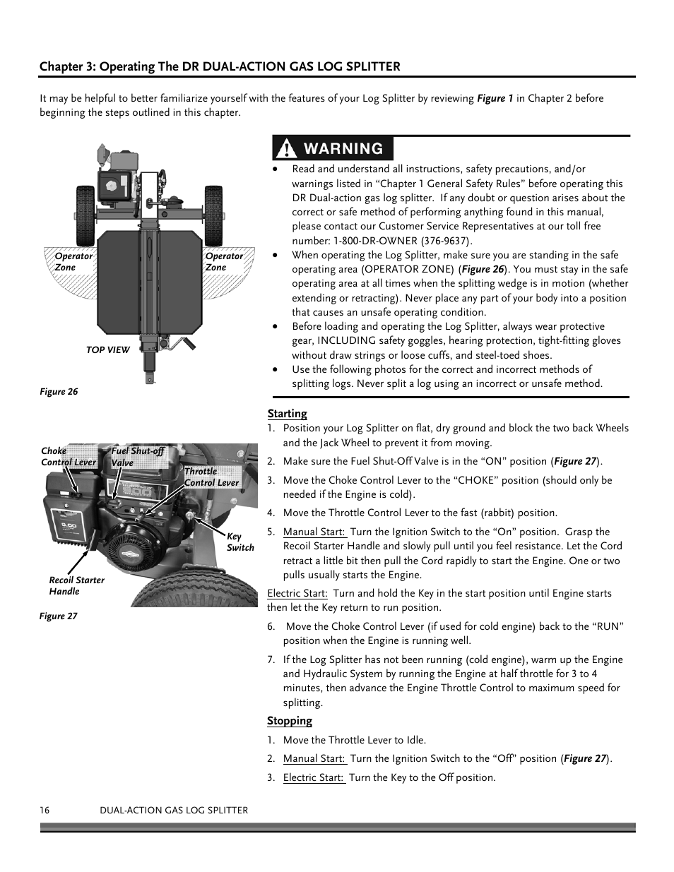 DR Power Dual Action 15-Ton Gas (Aug 2011 - Present) User Manual | Page 16 / 40