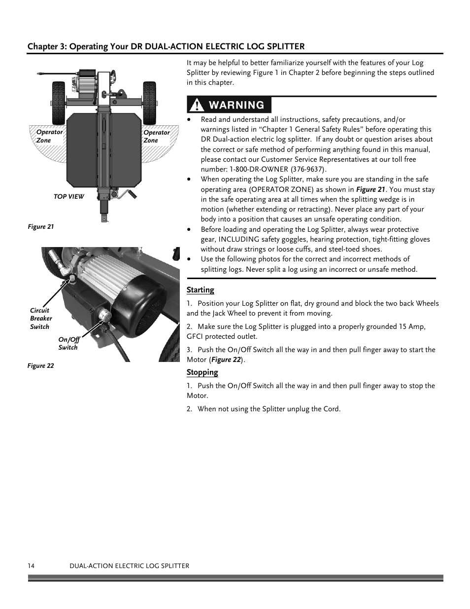 DR Power Dual Action 10-Ton Electric (Aug 2011 - Present) User Manual | Page 14 / 36