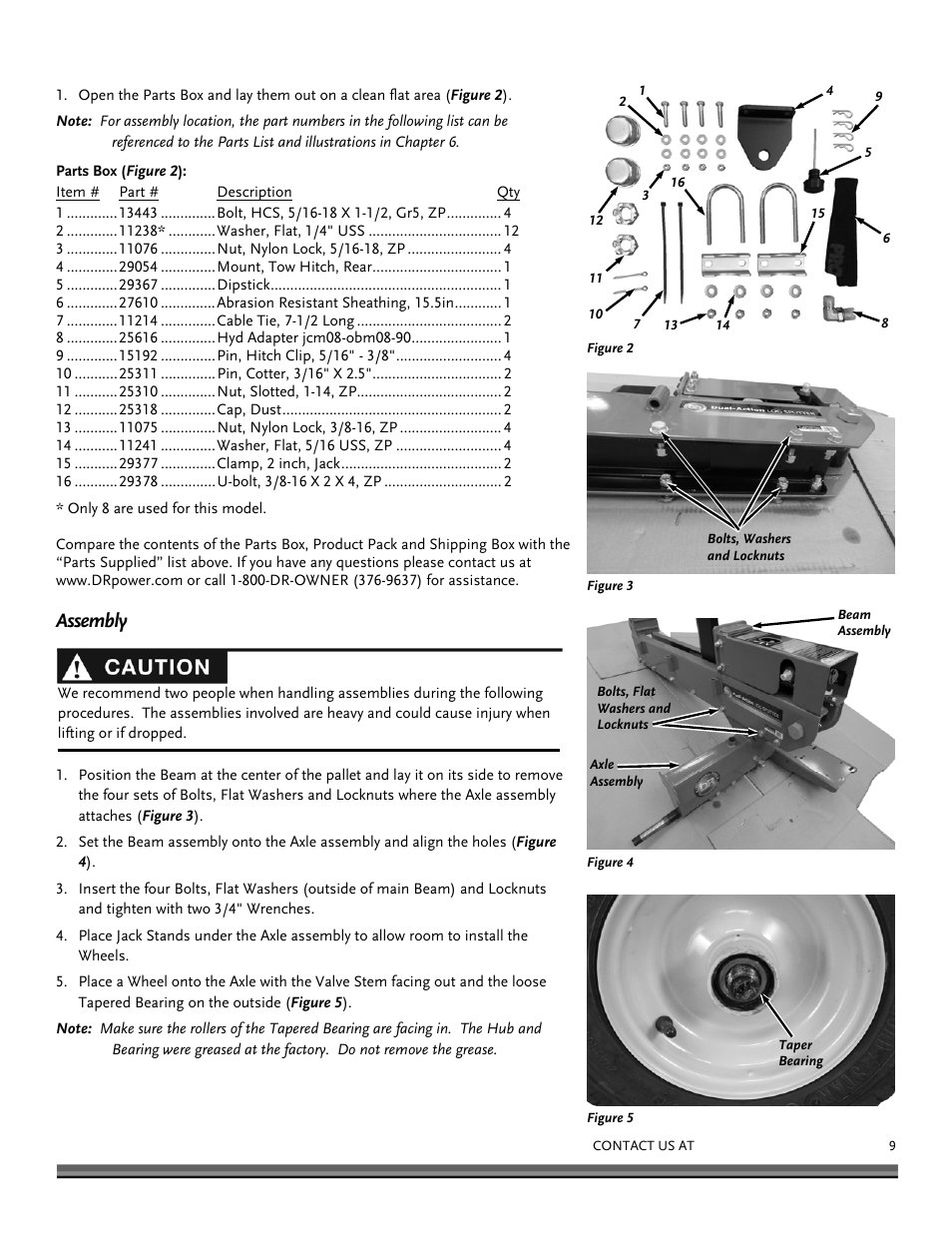 Assembly | DR Power Dual Action 10-Ton Electric (Aug 2011 - Present) User Manual | Page 9 / 36