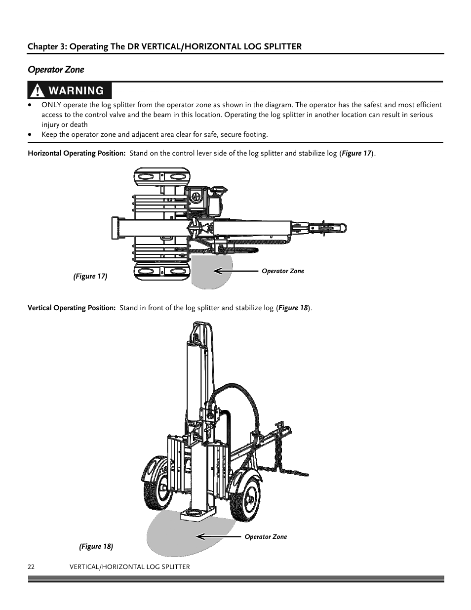 Operator zone | DR Power 22-Ton (July 2013 - Present) User Manual | Page 22 / 36