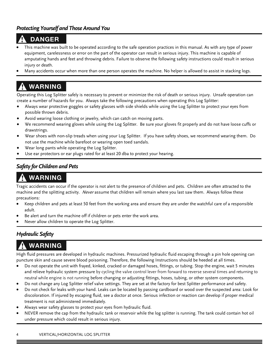 DR Power 22-Ton (July 2013 - Present) User Manual | Page 4 / 36