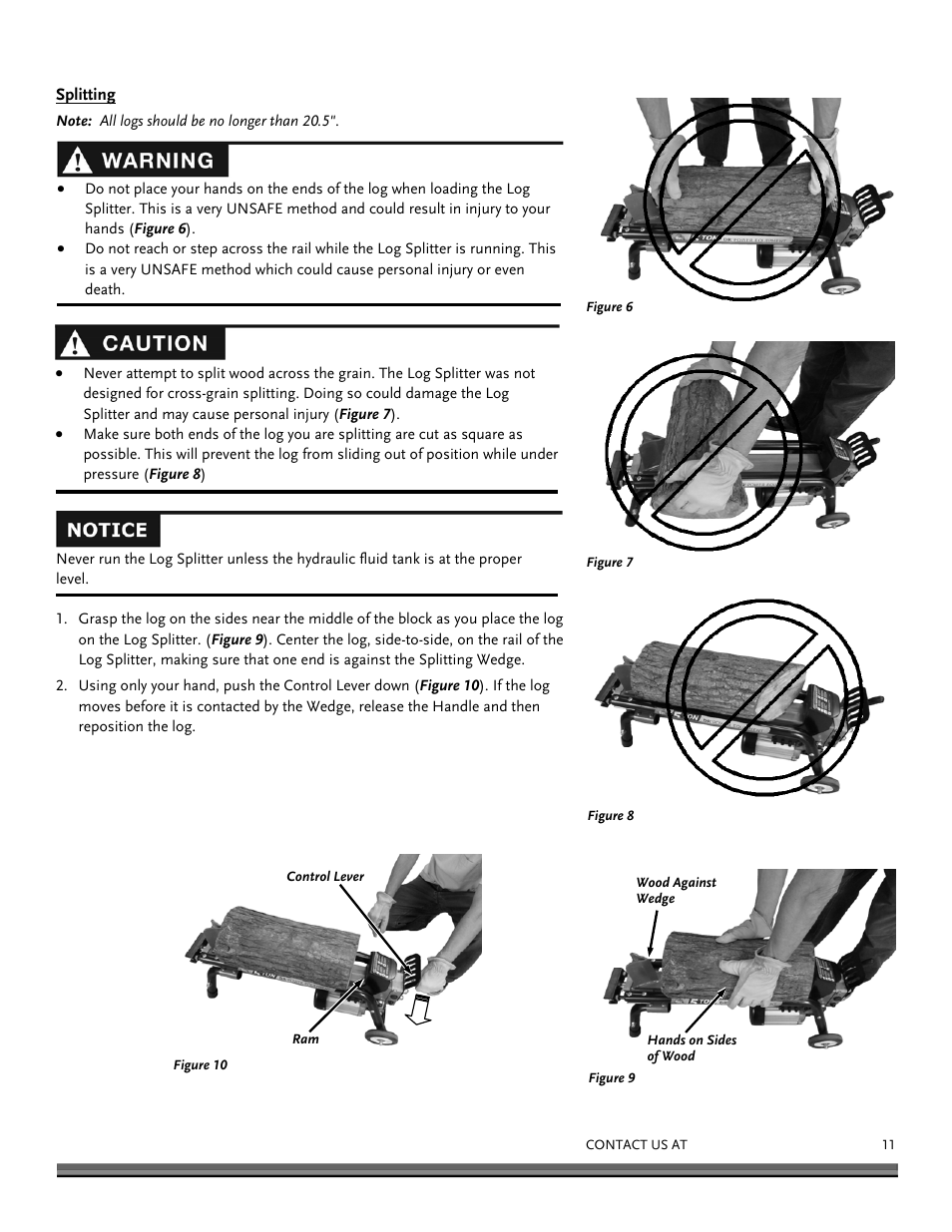 DR Power Hydraulic 5-Ton (July 2013 - Present) User Manual | Page 11 / 20