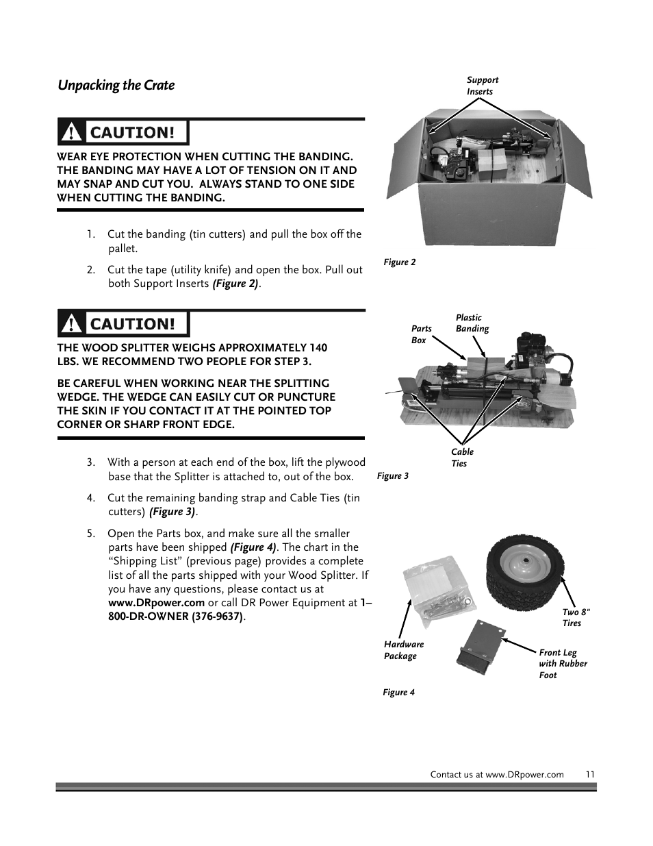 Unpacking the crate | DR Power Hydraulic 8-Ton User Manual | Page 11 / 36
